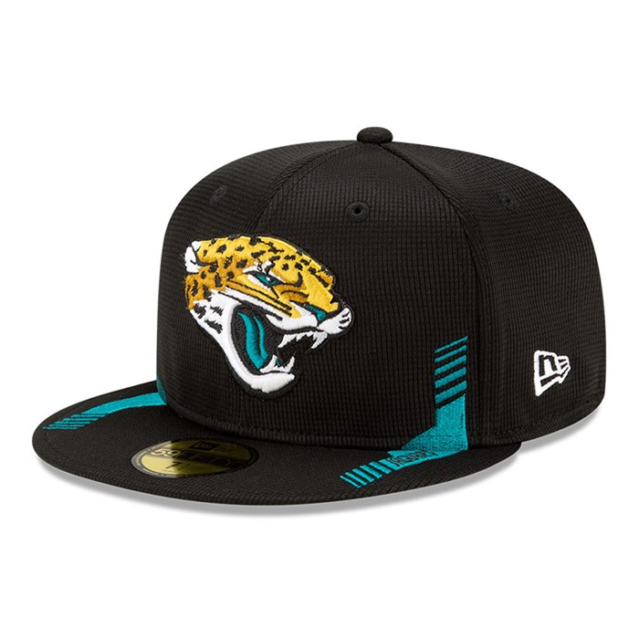 Jacksonville Jaguars NFL Sideline Home 59FIFTY Lippis Mustat - New Era Lippikset Halpa hinta FI-123489